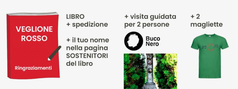 Copia libro con spedizione + ringraziamento + visita guidata + magliette