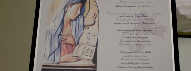 Confezione di velluto Virgo Fidelis