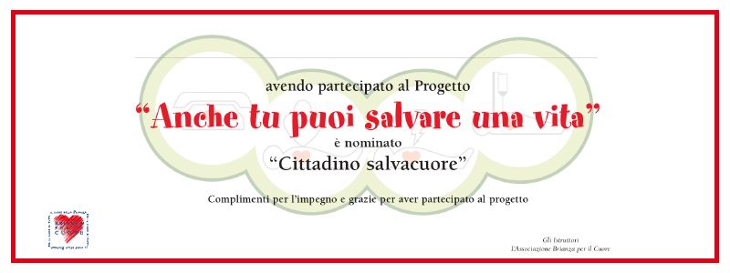 ATTESTATO DI CITTADINO SALVACUORE