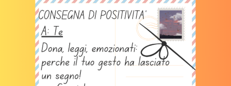 CONSEGNA DI POSITIVITA' -Talento che ti parla!