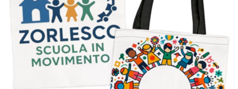 borsa stoffa con logo