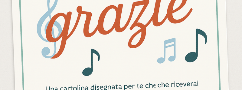 Cartolina digitale di ringraziamento