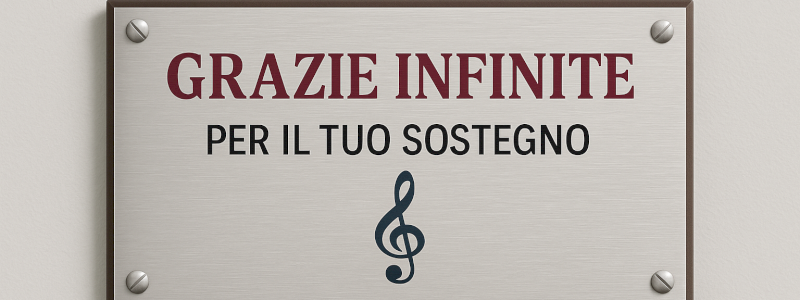 Targa di ringraziamento