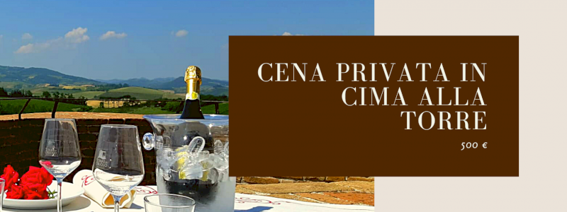 Cena privata in cima alla Torre