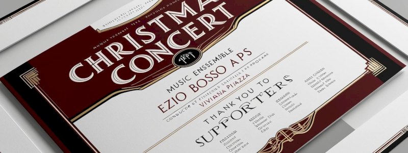 Posto in prima fila e menzione nel programma del concerto  organizzato per festeggiare il primo lustro di attività dell’associazione