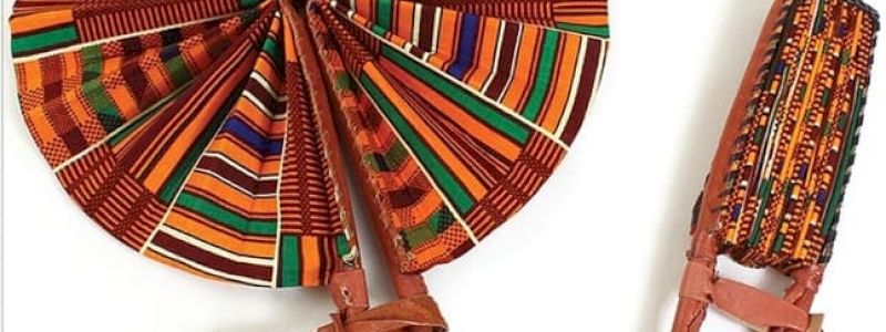Ventaglio in tessuto Africano - African print folding fan
