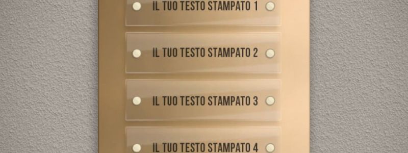 Nome su formella in sede AIL
