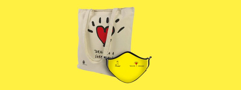 LA MASCHERINA E LA BAG DEL CUORE...a casa tua