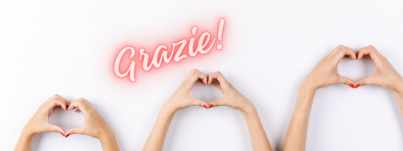 C'è un ❤️ GRAZIE ❤️ per te!