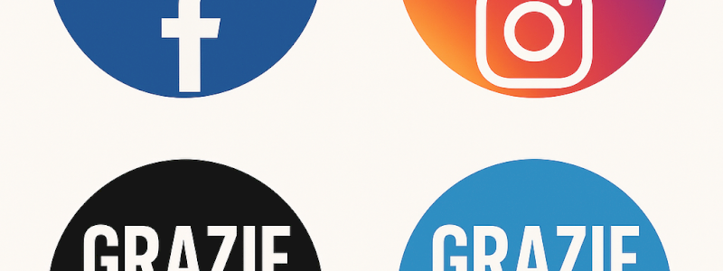 LOGO di ringraziamento  su sito e social