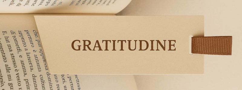 Un segnalibro di gratitudine