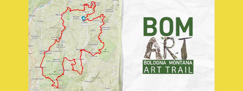 LA CARTINA DELLO SPECIALE PERCORSO BOM ART TRAIL