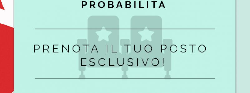 PRENOTA IL TUO POSTO ESCLUSIVO