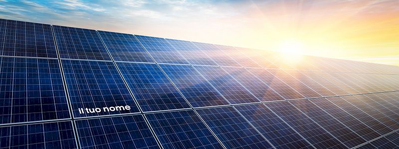 Un pannello col tuo nome!