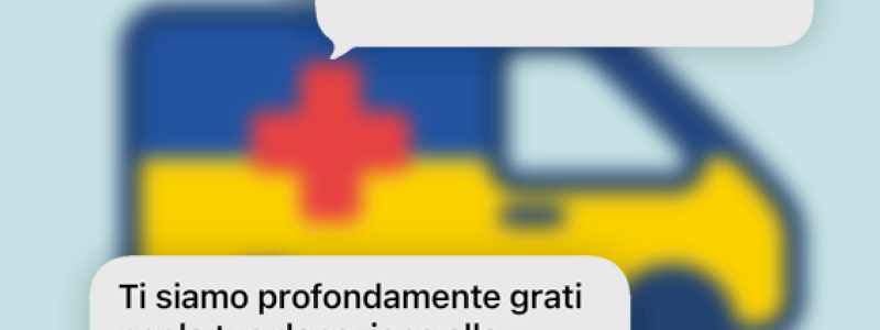 Ringraziamento sui canali social