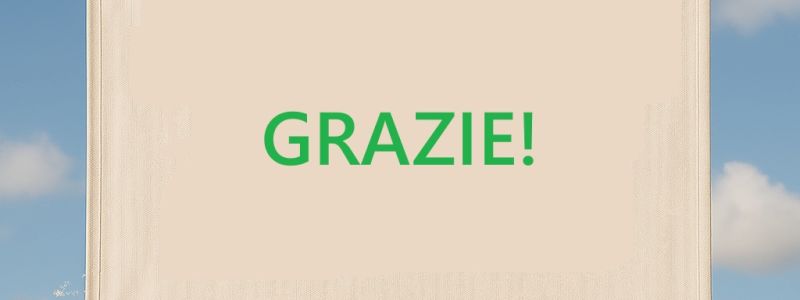 LOGO su banner di ringraziamento 70 x100 in sala.